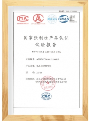 成套產(chǎn)品試驗(yàn)報(bào)告